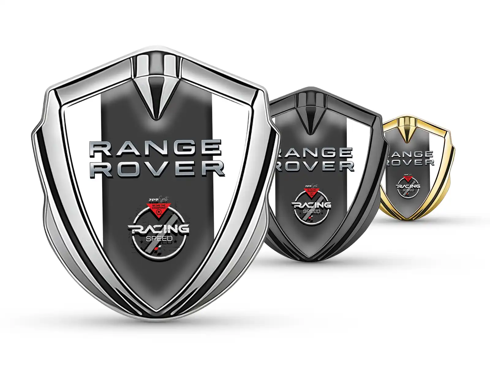 Land Rover Metallico Cupolato Emblema Stile Pro Base Inox